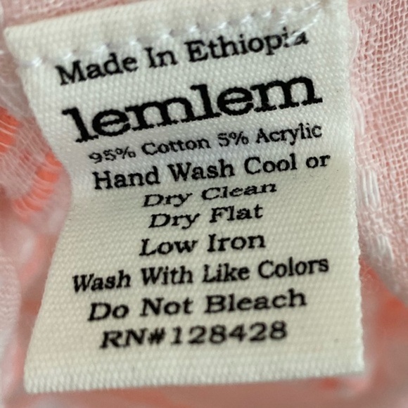 Lemlem Pink and Coral Coverup Dress NWOT - Picture 5 of 6